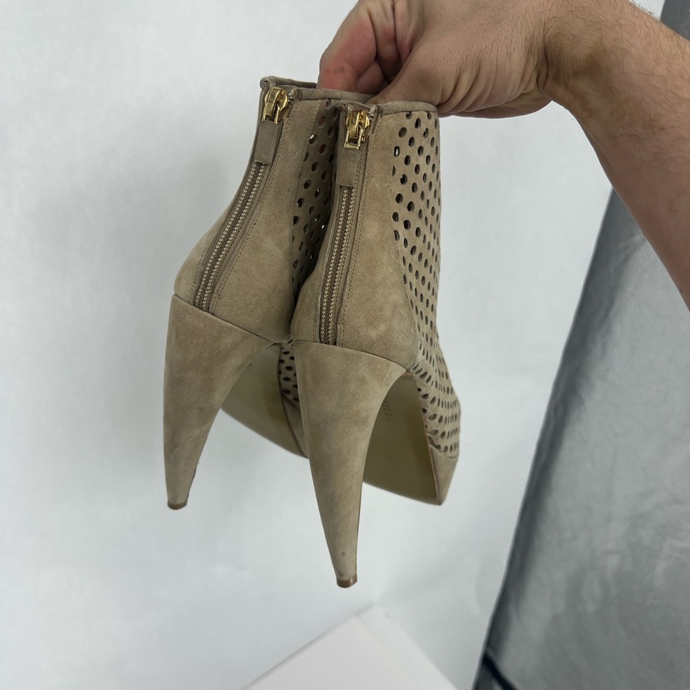 Walter Steiger suede Lobster Claw Heeled Boots - Picture 8 of 17